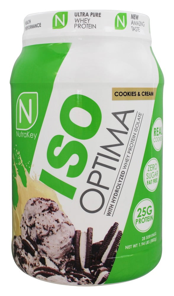 Cookies and Cream Flavor Nutrakey ISO Optima Whey Protein Isolate *5LBS* 