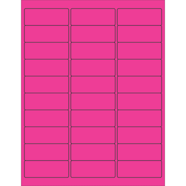 Fluorescent Pink Tape Logic LL191PK Circle Laser Labels 1 Pack of 6300 