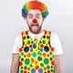 thumbnail image 5 of Paquete de 4 disfraz de payaso, chaleco de nariz de peluca de payaso para Cosplay de Halloween Afortunado Sencillez, 5 of 5