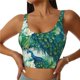 thumbnail image 1 of Fotbe Peacock And Flowers Sujetador Deportivo Largo sin Aros para Mujer con Almohadillas y Soporte Medio, Transpirable y Absorbente, Camiseta Tipo Chaleco o Tank Top-Small, 1 of 8