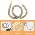 thumbnail image 3 of KAKOWELY Crowd Control Ropes Jute Rope With Hooks For Crowd Control Movie Theaters Grand Openings Celebrations Durable And Reliable Barrier Rope For Queue Events And Decorations, 3 of 5