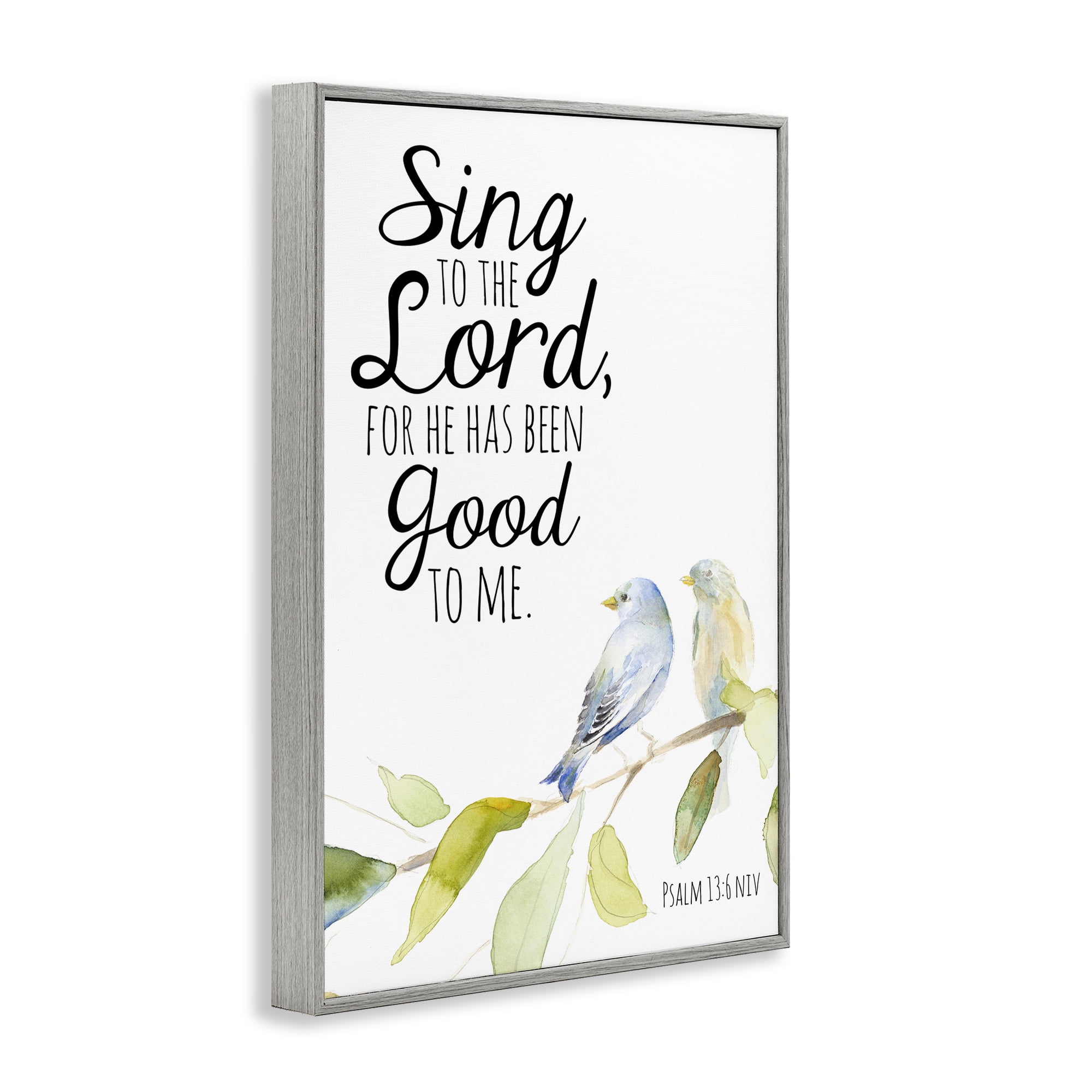 Stupell Industries Sing To The Lord Gray Framed Giclee Art, design by Lanie Loreth