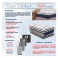 thumbnail image 3 of Colchón Queen Size Restonic Cool Confort Colchoneta Pillow Top Confort Medio, 3 of 5