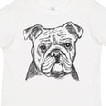 thumbnail image 4 of Inktastic English Bulldog Sketch Portrait Boys or Girls Toddler T-Shirt, 4 of 5