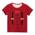 thumbnail image 4 of Penkiiy T-Shirts Garçons Filles Imprimés 3D Graphiques Col Rond Manches Courtes pour Enfants 9 Ans Rouge, 4 of 5