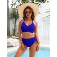 thumbnail image 2 of Top-kevin Womens Bikini Sets Cheeky Two Piece Swimsuit 2025 String Curvy Cutout Bathing Suit, 2 of 13