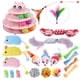 thumbnail image 1 of Juego de juguetes para gatitos Pet Toy UPSKY con plataforma giratoria de 3 niveles, 24 piezas, 1 of 6