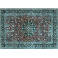 thumbnail image 1 of Ahgly Company Indoor Rectangle Persian Light Blue Traditional Area Rugs, 8' x 12', 1 of 4