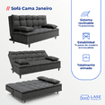 thumbnail image 3 of LASE Muebles Sofá Cama Janeiro Matrimonial Sillón Reclinable 3 Posiciones Boucle Chocolate, 3 of 7