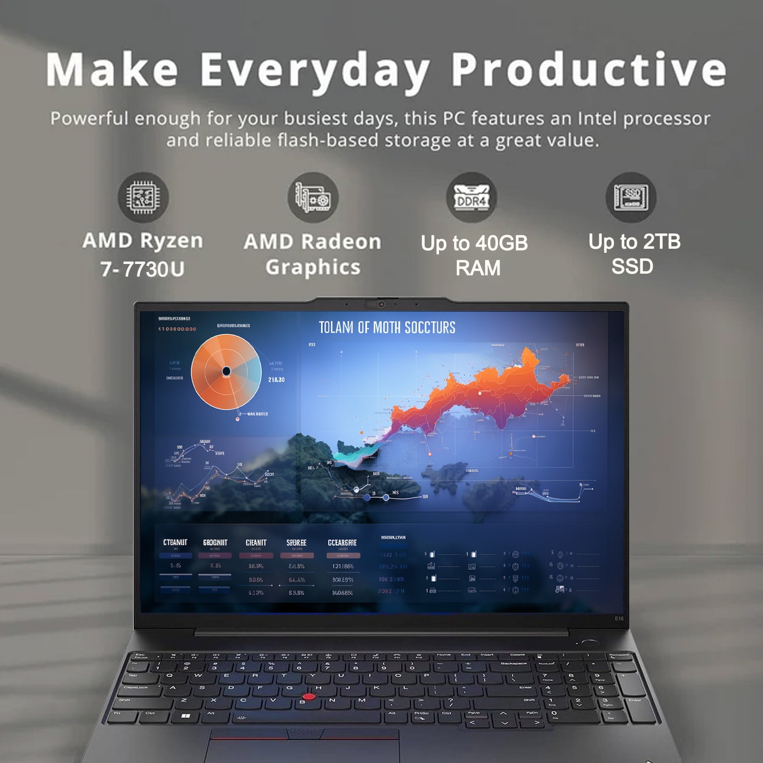 LENOVO ThinkPad E16 Gen 1 Business Laptop, 16