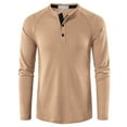 thumbnail image 3 of Blusas y camisas de manga larga con cuello redondo para hombre Blusa básica de manga larga con músculos musculosos Camiseta Blusas de manga larga con cuello redondo Camisas Blusa para hombre, 3 of 4