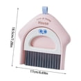 thumbnail image 2 of Basiess Desktop Cleaning Brush And Dustpan Set, Mini Sweeper for Desk, Window Sill Cleaning Tool, Portable Dust Brush for Home Office Keyboard Purple, 2 of 3