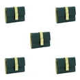 thumbnail image 3 of pitrice Leather Women Purse Rectangular Trifold for Zipper Hasp Stylish Card Holder Photo Folder Wallet Notecase Birthday Gift Green 5Set, 3 of 6