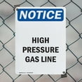 thumbnail image 5 of (2 Pack) High Pressure Gas Line OSHA Notice Sign 10 Inch X 14 Inch Plastic Sign, Weather Resistant, UV Protected for Workplace, Business, and Construction Site, Made in the USA, 5 of 8
