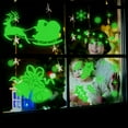 thumbnail image 4 of HYLLai Glow in the Dark Christmas Snowflake Window Stickers, Reusable Decals for Glass Mirrors and Walls, Green Holiday Decor (B), 4 of 6