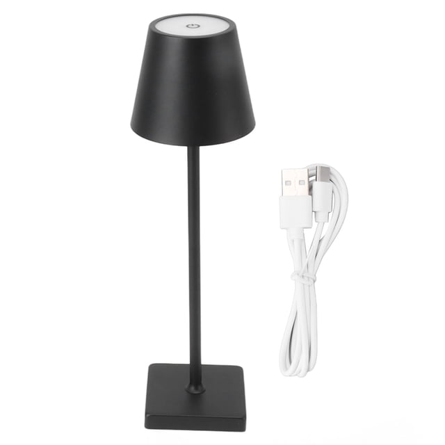 Lámparas de mesa inalámbricas NikouMX Luz nocturna 3 niveles de brillo Batería recargable LED