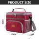 thumbnail image 2 of Bolsa térmica para el almuerzo para mujeres y hombres: bolsa térmica a prueba de fugas y congelable con correa ajustable para el hombro, 2 of 5