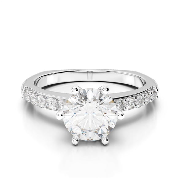 1.50 Ct Brilliant Round Cut Diamond Bridal Rings Solid 950 Platinum