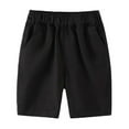 thumbnail image 4 of HUANBAI Boys Athletic Shorts For School Team Performance Summer Kids Casual Comfortable School Pants Elastic Waist Lightweight Breathable Playground Outfit 8-9 Years, 4 of 4