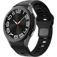thumbnail image 2 of No Gap Band Compatible with Samsung Galaxy Watch 7 6 5 4 FE Band 40mm 44mm, Galaxy Watch 6 4 Classic Bands 47mm 43mm 42mm 46mm, Galaxy Watch 5 Pro Band, Rugged Two-tone Silicone Sport Strap for Men, 2 of 7