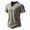 Khaki, variant on Mens T-Shirt Short Sleeve V Neck Shirt Loose Fit Khaki Shirt Gym Shirts Men
