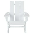 thumbnail image 3 of Afuera Living Modern Outdoor HDPE Plastic Adirondack Rocking Chair in Sand, 3 of 7