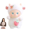 thumbnail image 2 of TITOUMI - Peluche de oveja, peluche de cordero y fresa, muñeco de peluche suave, almohada para abrazar para niños, regalo para niña, 2 of 8