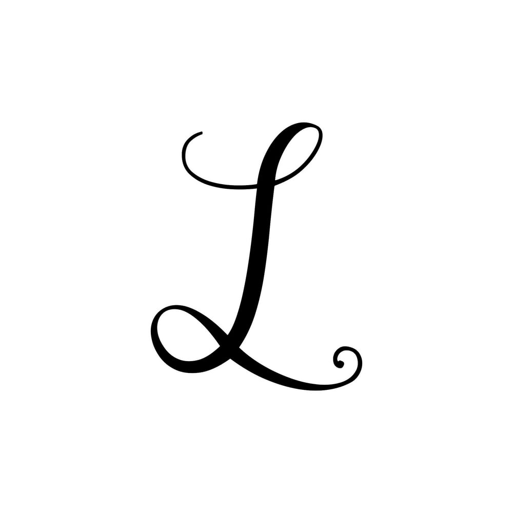 Precision Metal Art Initial Monogram Letter "L" Steel Laser Cut Wall