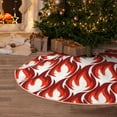 thumbnail image 5 of Disketp Fire Symbols Christmas Tree Skirt, Christmas Tree Decorations, Christmas Decor, Tree Mat Decoration(30-48IN)-36", 5 of 6