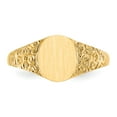thumbnail image 4 of Solid 14k Yellow Gold Engravable Monogram Signet Ring Band Size 6.5, 4 of 6