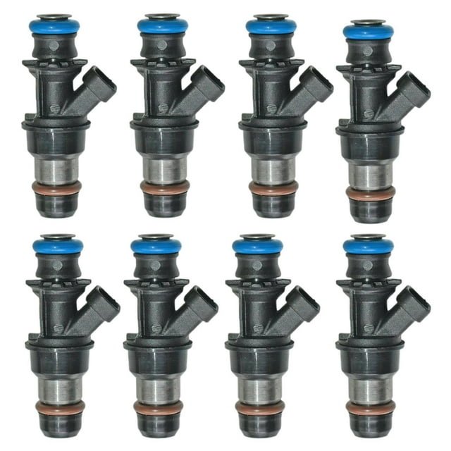 S SERENABLE Ensemble de 8 Injecteurs de Carburant Fournitures de Voiture Pièces de Véhicule Noir Remplacement Compatible