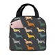 thumbnail image 1 of Easygdp Plaid Dachshund Bolsa Térmica Premium - Tela Oxford Impermeable, Gran Capacidad, Bolsillo Frontal, Unisex para Trabajo, Escuela, Actividades al Aire Libre y Picnics, 1 of 8
