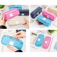 thumbnail image 5 of Simple Creative Stationery Pencil Case, Multifunctional Double Layer Pencil Bag(Pink, Usual), 5 of 5