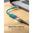 thumbnail image 3 of Adaptador USB C a USB 3.0 JSAUX tipo C macho a USB hembra, 3 of 7