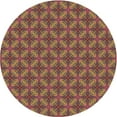 thumbnail image 1 of Ahgly Company Machine Washable Indoor Round Transitional Copper Brown Area Rugs, 7' Round, 1 of 7
