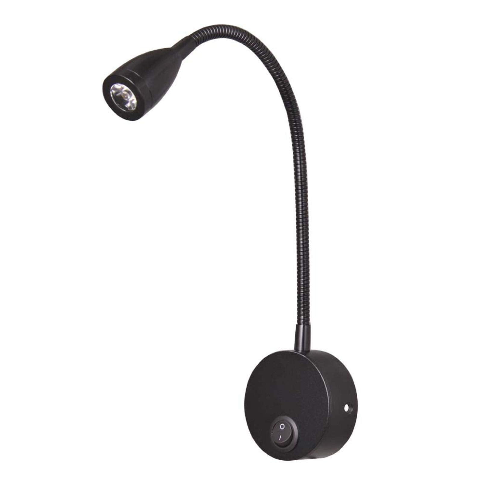 Facon 12V Flexible RV LED Reading Light Spotlight Bedside Lamp w USB Charge Port 