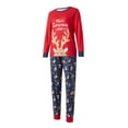 thumbnail image 4 of KOMOO Matching Christmas Pjs for Family Cartoon Elk Letter Sleepwear Christmas Pjs Nightwear Family Pajamas, 4 of 9