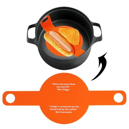 

Silicone Kitchen Baking Mat for Dutch Oven Bread Baking Safer & EasierTransfer of Dough Easy to Clean Long Handles for Gentler