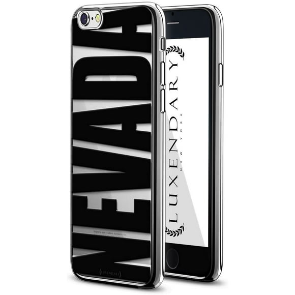 Luxendary LUX-I6CRM-NEVADA1 Étui Design Noir Audacieux Série Chromée pour iPhone 6/6S