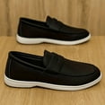 thumbnail image 2 of Men'S Slip-On Loafers - Slip-On Closure, Season Formal & Casual Shoes - Minimalist Dress Shoes  ,Cushioned EVA Insole & Non-Slip PVC Sole - All-for Office, Everyday, Camping, 2 of 9