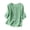 Mint Green, variant on Ussuma Women Sewing Patterns Tops Blouses Embroidered Crew Neck with Button Solid Color 3/4 Sleeve Solid Color Cardigan for Women Fashion Noble Elegant and Intellectual Club, Date Night & Vacation S