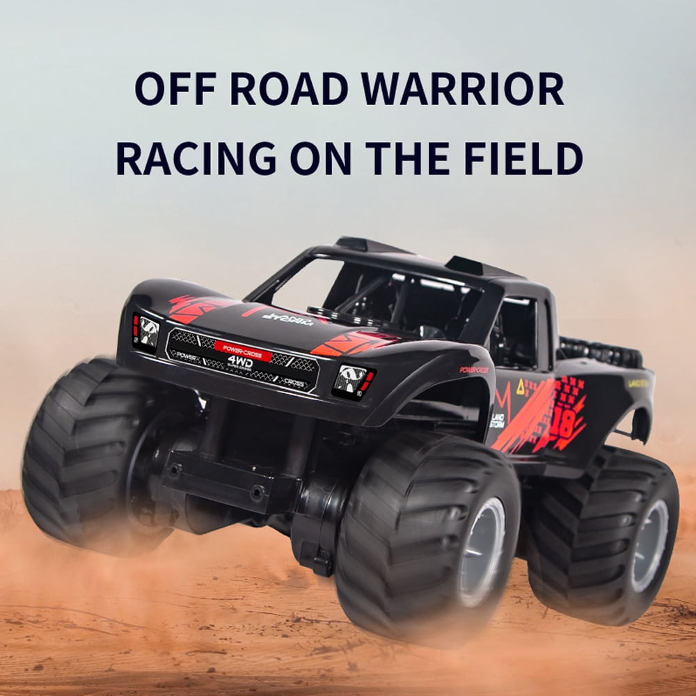 Amphibious Remote Control Car Truck Toys, 1:16 All Terrain 4WD Off-Road RC Car Waterproof, Monster Truck for Boys, Kids Pool Toys Gifts, 2 Batteries