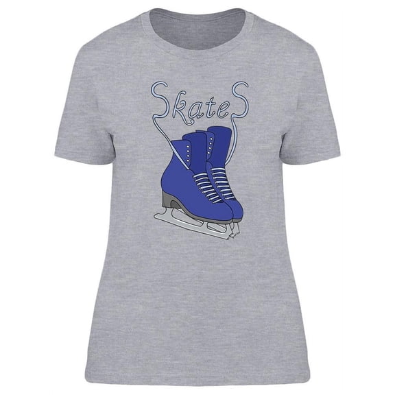 Pair Of Blue Skates T-Shirt Women -Image by Shutterstock, Female Medium