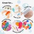 thumbnail image 6 of Innobaby Bathin' Smart Silicone Fish Antimicrobial Bath Scrub - FISH LIGHT PINK/FUCHSIA, 6 of 6
