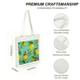 thumbnail image 3 of COMIO Canvas Tote Bag for Women Fruit Pattern Design Lemon Grocery Bags Yellow Vintage Tote Shopping Bag for Birthday Beach Teachers, 3 of 5