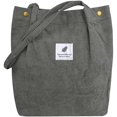 thumbnail image 1 of Bolsos de mano para mujer, bolso de hombro para comestibles, pana con bolsillo interior para el trabajo, playa, almuerzo, compras de viaje, bolsos de compras, 1 of 2