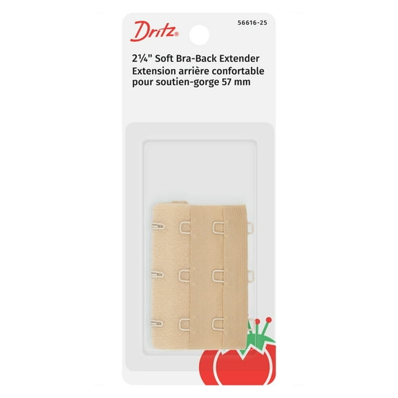 Dritz 2.25" Beige Soft Bra-Back Extender, 1 Each