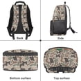 thumbnail image 6 of Pzuqiu Duck Camo 17 Inch School Backpack for Students Ages 6-18 with Padded Straps Kids Backpacks for Girls Fully Print Schoolbag Suitable for Elementary Middle School High School, 6 of 7