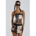 thumbnail image 5 of iamg Haut de Course en PU pour Femmes corset Sans Manches à Imprimé Ancien, 5 of 5