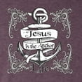 thumbnail image 2 of Wild Bobby, Jesus Is The Anchor Of My Life, Inspirational/Christian, Men Premium Tri Blend Tee, Vintage Purple, Medium, 2 of 4